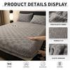 Jacquard Fitted Sheet Bedding Soft Warm Mattress Cover Thick Bed Cover Anti-mites Winter Non-slip Mattress Protective Cover 1pc