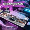 Custom Name Personalized Final Fantasy Pattern Mousepad, Laptop PC Desk Mat, Decorative Desk Mat for Home Keyboard Pad Gift