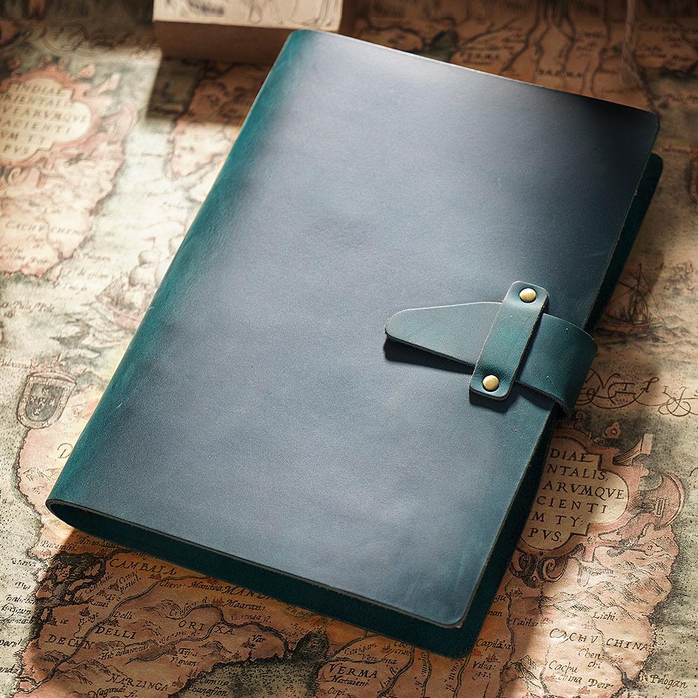 A5 Vintage Handmade European Style Notebook & A6 Diary, A7 Loose-Leaf Cowhide Notepad for Office and Business Use.