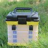 Portable Tool Chest With Locking Clip For Storing Tools And Small Parts Fishing Tackle Box 4 Layers Fishing Box Portable