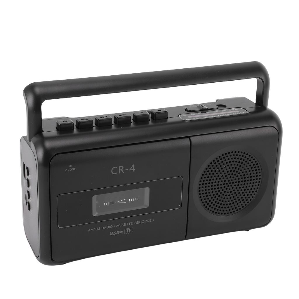 Cassette Tape Recorder Voice Recording Battery Operated MP3 To Cassette Converter Built in Speaker Mic Headphone Jack