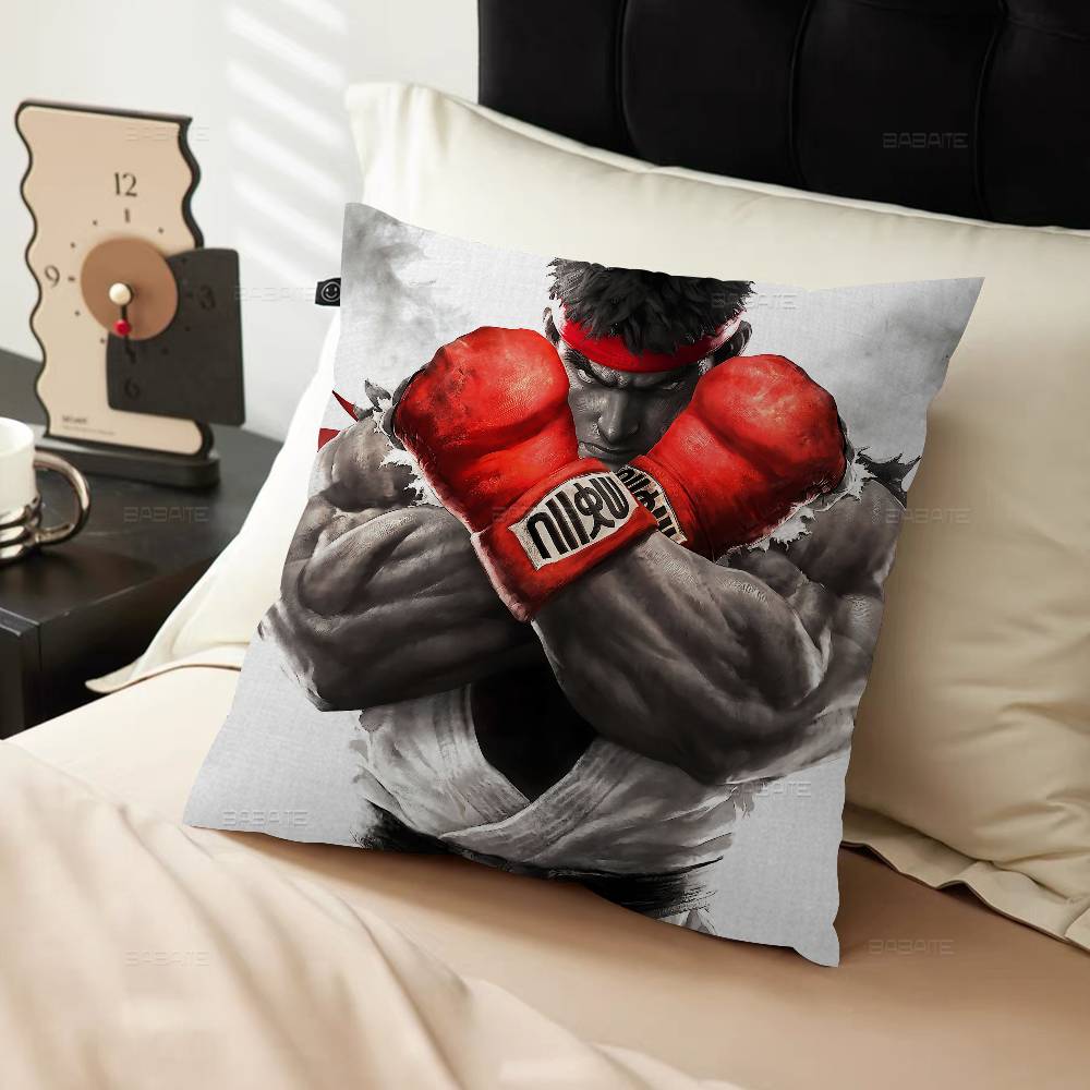 Game S-Street-F-Fighter Maple Design Cushion Cover Happy Autumn Harvest Decor Holiday Decorati Pillow Cover