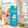 Pet Dry Shampoo Cleaning Powder Dog Cat Bath Powder Dog Odor Deodorizer Plant-Based Pet Cleaning Powder
