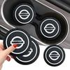 2 Piezas Posavasos para Coche Ranura para Portavasos Alfombrilla Antideslizante de Silicona Para Nissan J10 X-Trail Qashqai Juke Leaf Micra NOTE Patrol Gadgets