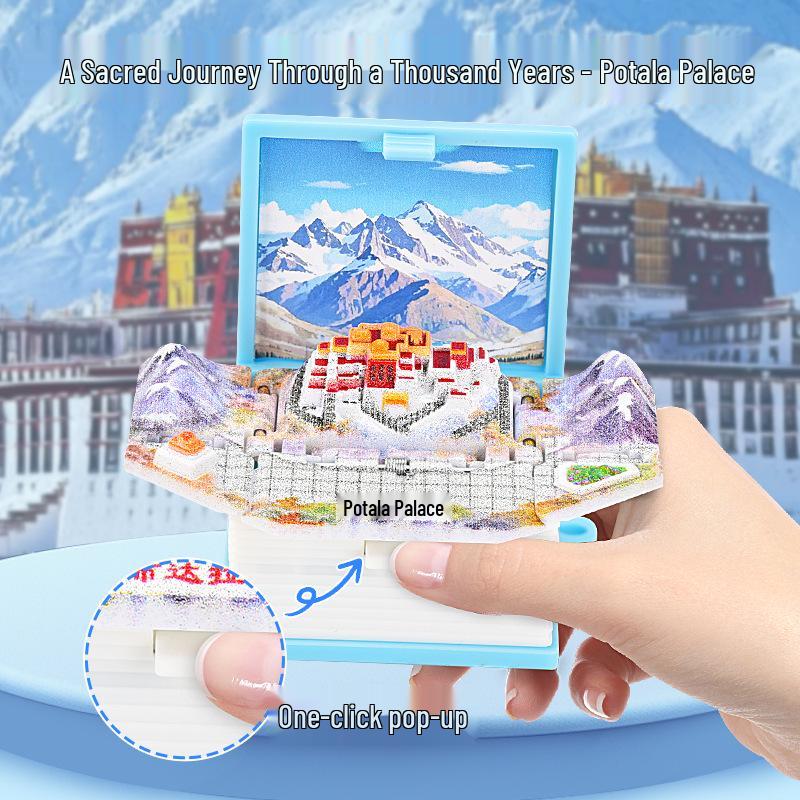 3D Dinosaur & Space Astronaut Pop-Up Keychain Book: Educational, Creative Decompression Toy