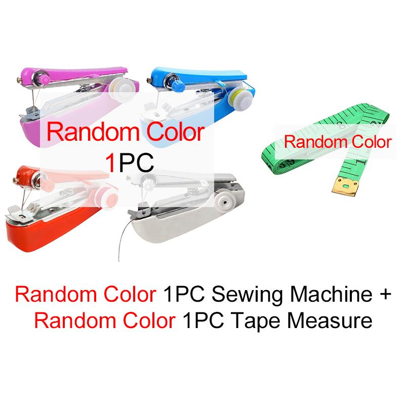 Handheld Sewing Machine and Accessory Needle Thread Tape Measure Small Scissors DIY Handmade Needlework Protable Sewing Tool ZYF