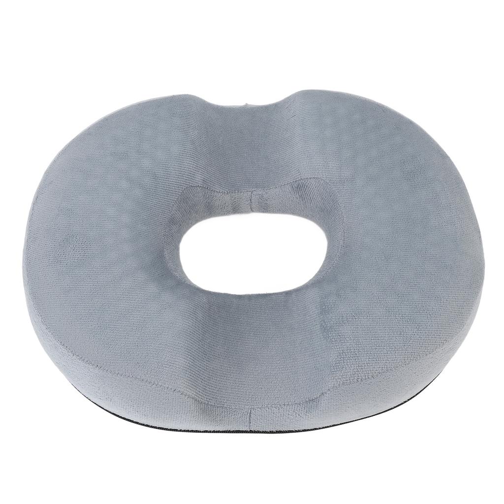 Donut Pillow with Gel Layer Ergonomic Breathable Hollow Office Chair Cushion Pad for Long Sitting