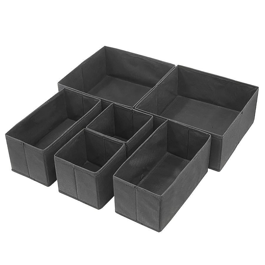 

6 Pack Drawer Organizer for Clothes Dresser Drawer Organizer Bins Closet Organizers and Storage Dividers for Clothing Underwears