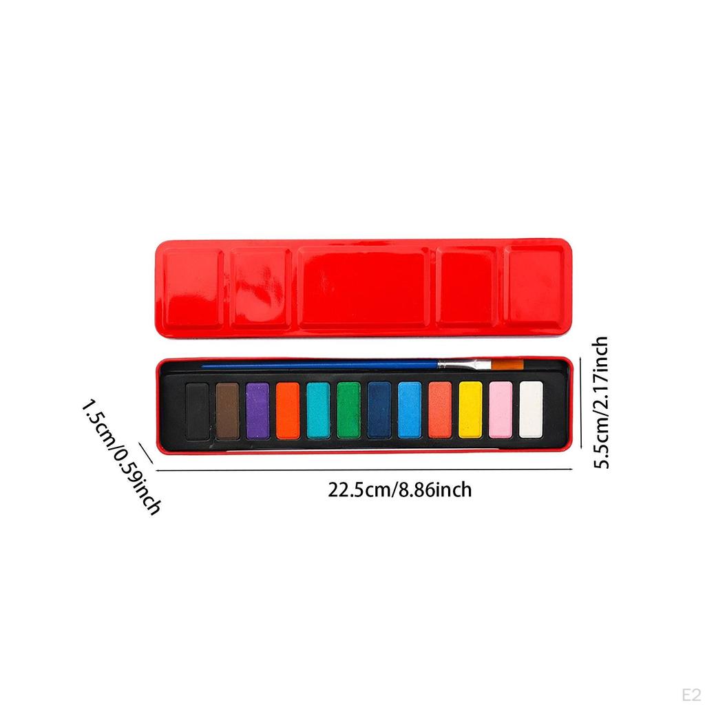 Watercolor Paint Set Washable Water Colors with Brush and Palette for Color Painting