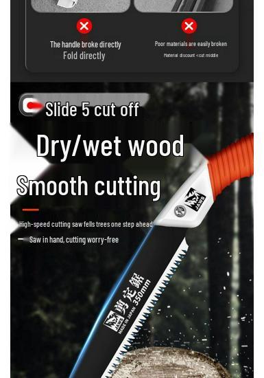 Japanese High Manganese Steel Sharp Hand Saw for Wood and Trees