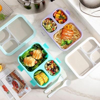 Bento Box Leakproof Lunch Food Storage With Stackable Design Carry Handles Office School For Kitchen Restaurant Use Lunch Box