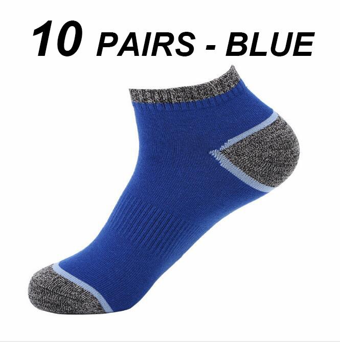 10 paia di calzini da uomo di alta qualità Sport Compressione in cotone da corsa Calzini da uomo Basket Ciclismo Sci Calzini sportivi traspiranti