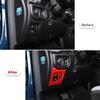 Electronic Handbrake Switch Button Panel Trim Cover for Dodge Ram 2018- Red
