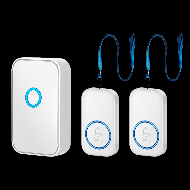 Senior Wireless Rechargeable Emergency Call Button with Bell