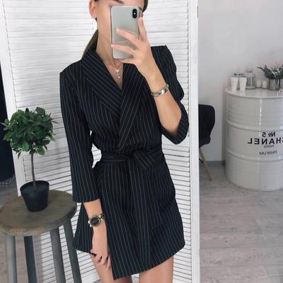 Women Sexy Sashes A Line V Neck Dress Ladies Long Sleeve Solid Casual Elegant Dress New Fashion Winter Dress Vintage Mini