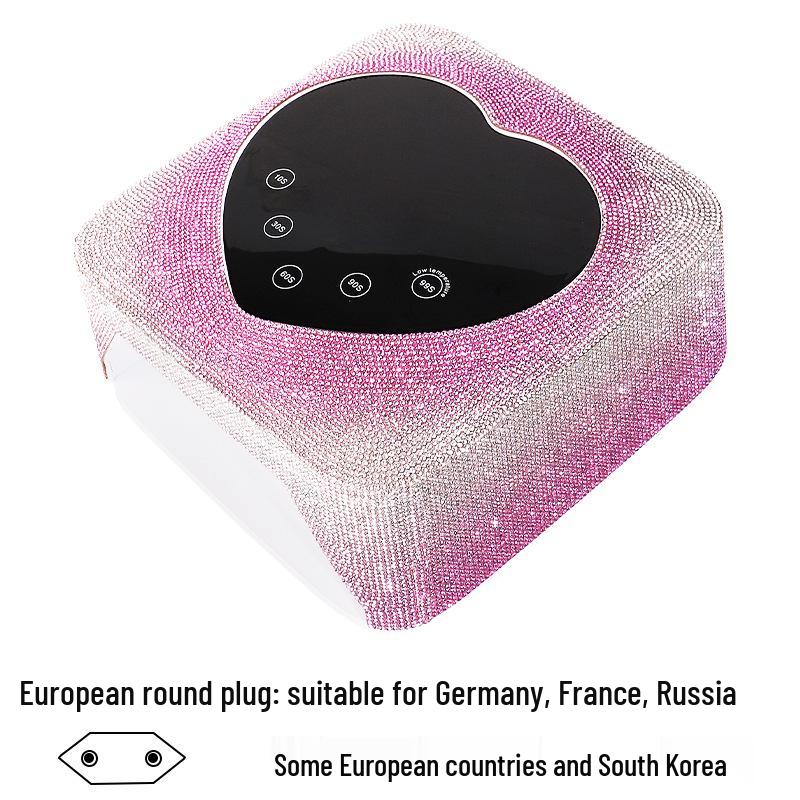 

X20 Градиентная лампа для ногтей с кристаллами 72 Вт, беспроводная УФ/светодиодная - Быстро полимеризует, не затемняет, высокая мощность