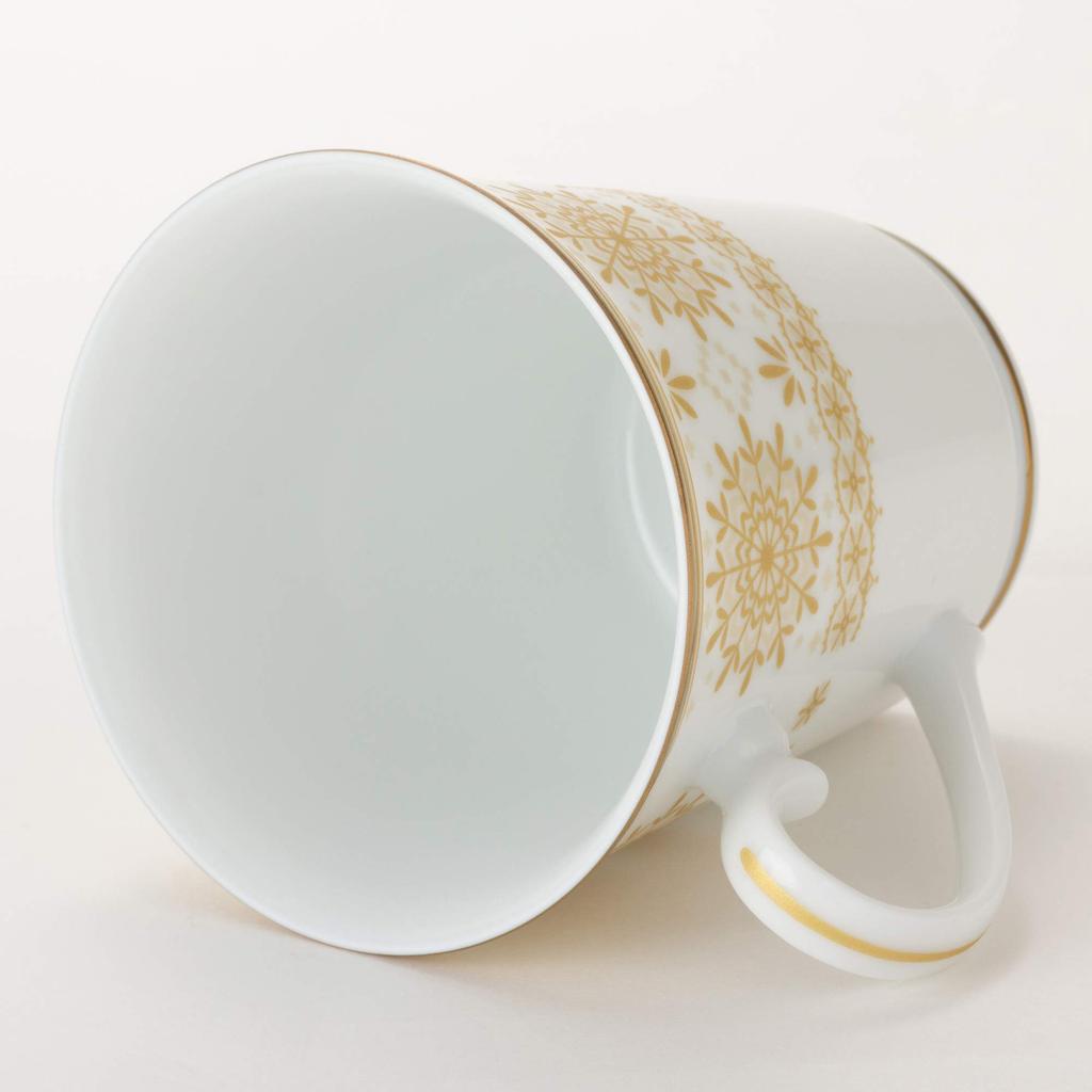 NARUMI Au & Petit (Au & Pt) Pair of Mugs, 280cc, Set of 2, Made In Japan, 41377-33135