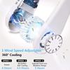 Mini USB Neck Fan - Leafless - Rechargeable - 3 Speeds
