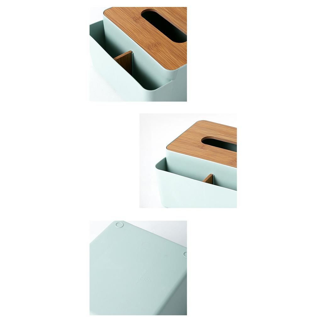 Tissue Box Cover PP Fiberboard Simple Fashionable Facial Paper Dispenser Box for Bedroom Living Room Kitchen
