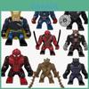 Super-Heróis Marvel Homem de Ferro Loki Groot Blocos de Construção Figuras Grandes Brinquedos Kit Diy