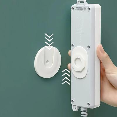 Güç Kablosu Tutucu Sabitleyici, Deliksiz Takılabilir Duvar Soketi Etiket Sabitleyici, Maksimum 10Kg Yükleme, Masa, Duvar, WiFi Yönlendirici için
