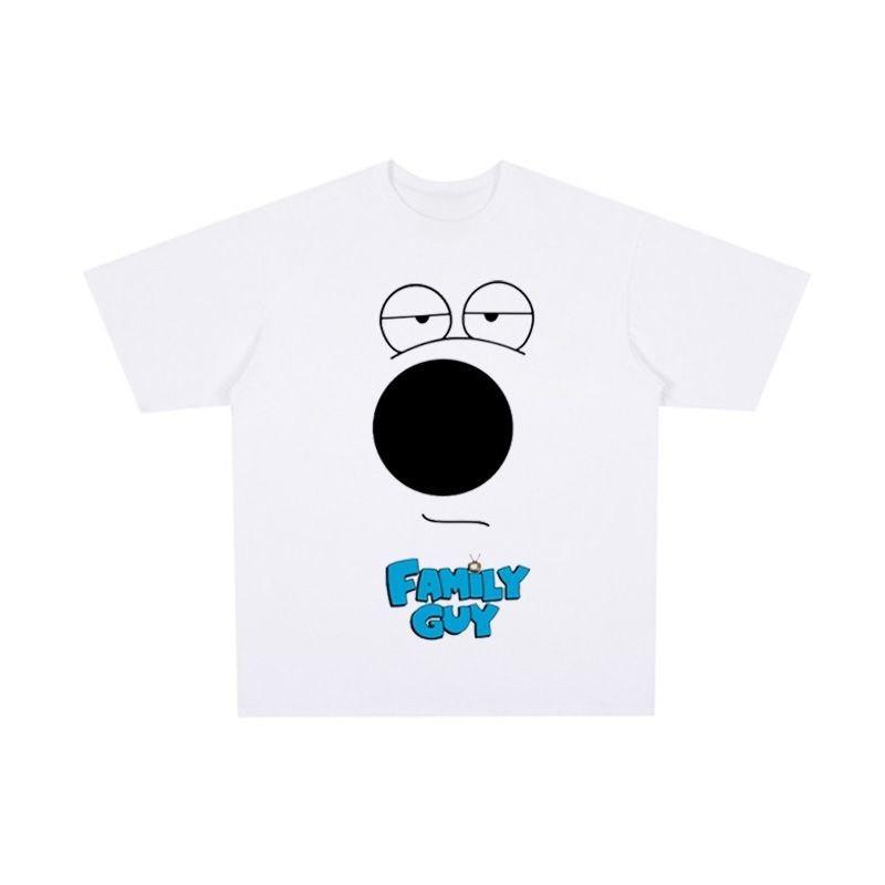 

American TV Series Short-sleeved T-shirt for Men, Summer Loose Round-neck Pure Cotton Student Semi-sleeve Shirt S разноцветный