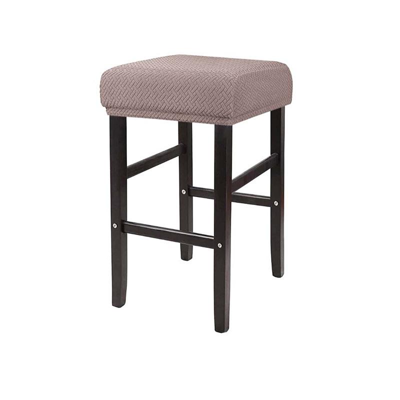 Sleek Rectangular Elastic Dressing Table Stool Cover Dust Resist and Machine Washable Counter Stool Cover Saddle Bar Chair Cover