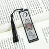 Colorful Skeleton The Reader Stainless Steel Tassel Bookmark, a Birthday and Christmas Reading Gift for Book Fans, Lovers, and F