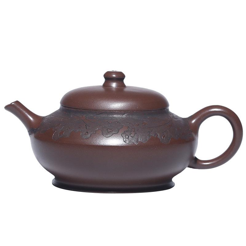 

200ml Ancient Yixing Purple Clay Teapots Handmade Pot Raw Ore Purple Mud Kettle With Strainer Chinese Zisha Tea Set Tea Services