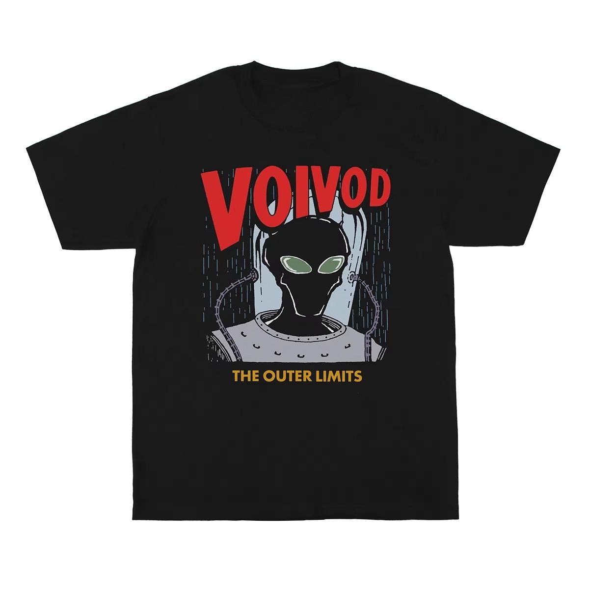 

2026 Voivod TShirt The Outer Limits Thrash Progressive Metal Band Vektor Coroner Mens Clothing Short Sleeve Cotton Tee Shirt L