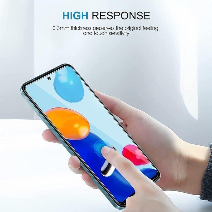 [4 pièces] Verre Trempé pour Redmi Note 11-Note 11S Protection d'Ecran