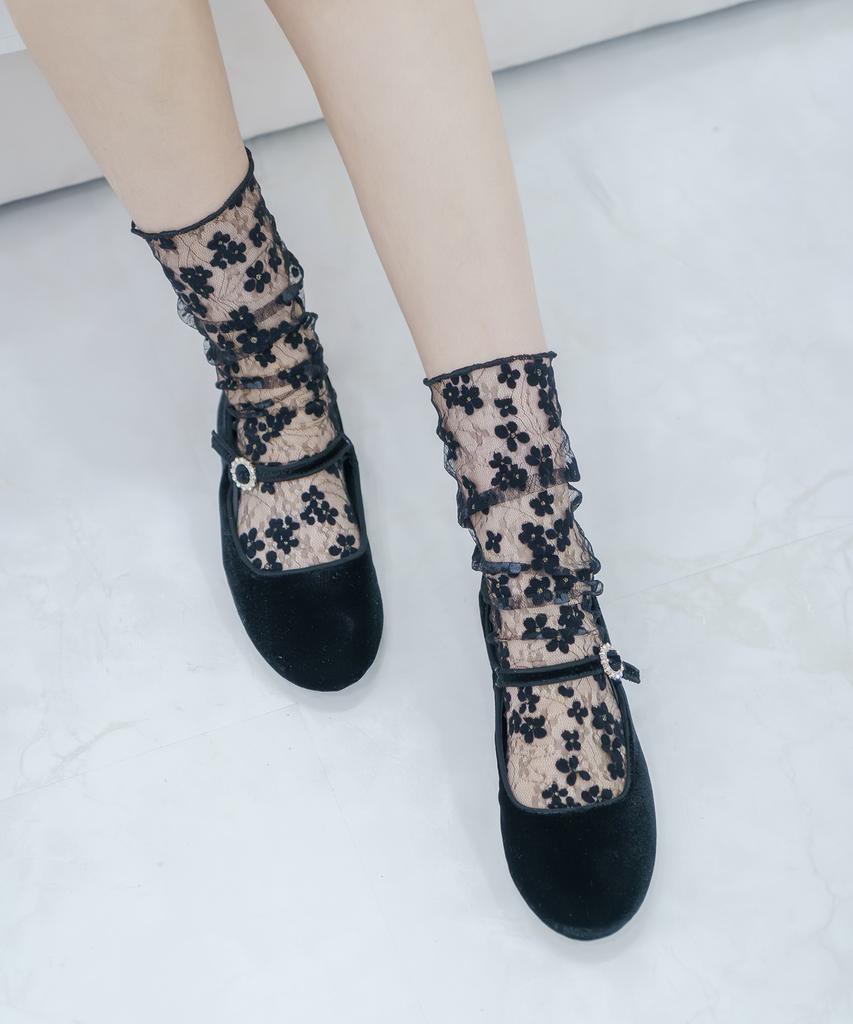 Mimin Flower Wave Socks 2 Colors
