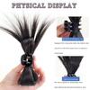 Synthetic Hair Crystal Butterfly Clasp Bun Scrunchie Claw Clip In Hairpiece Hair Extensions Natural Fake Hair Accessories