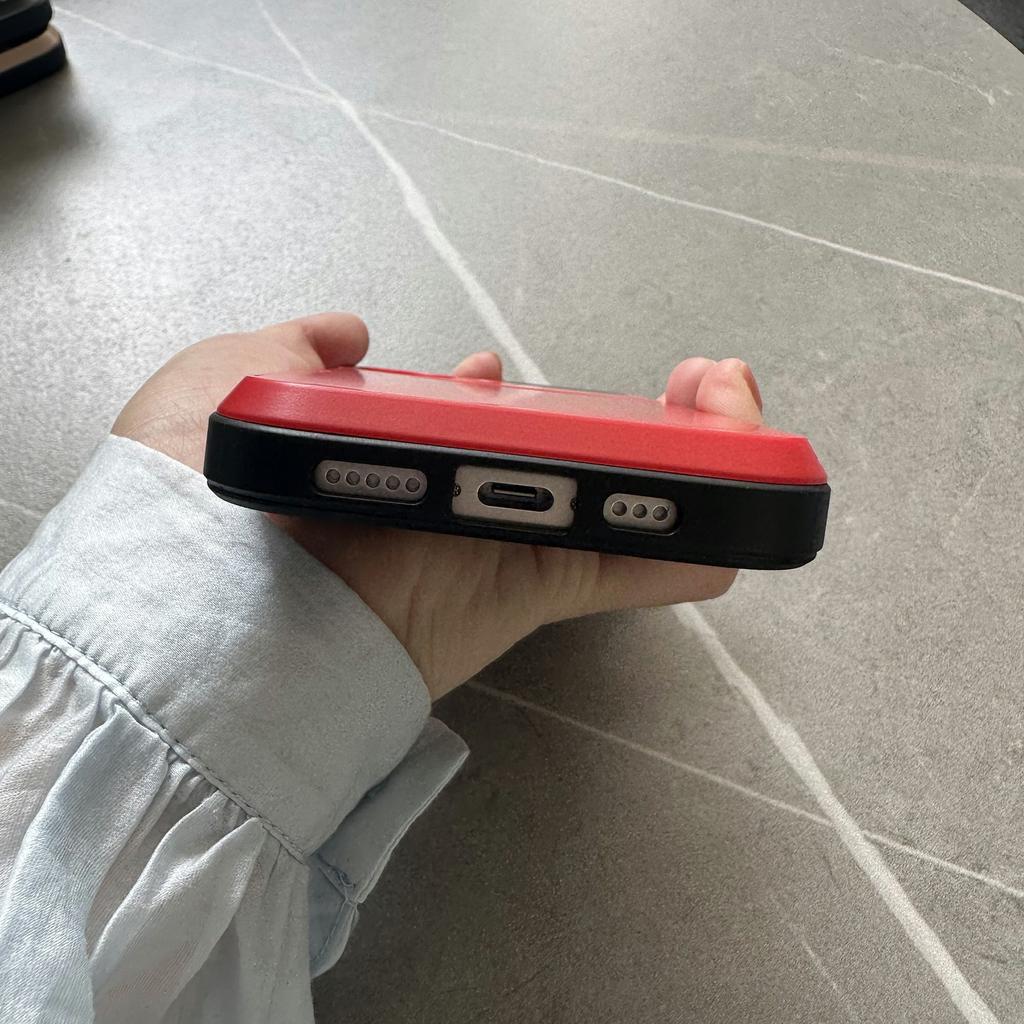 For iPhone 16 Case with Sliding Card Holder PC+TPU Phone Back Cover