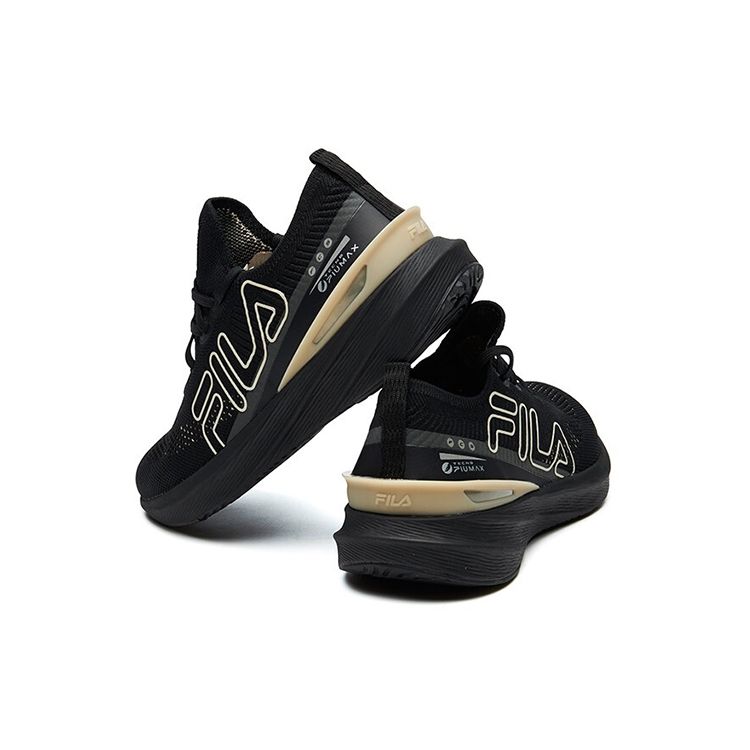 FILA Athletics Vola 200 Sport Simple Fabric Low-Top Marathon Running Shoes Women sneaker Black A12W112202FBK