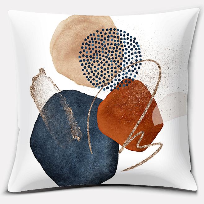 Warm Color Block Serie Dekokissen Geschenk Home Office Dekoration Dekokissen Schlafzimmer Sofa Auto Kissenbezug