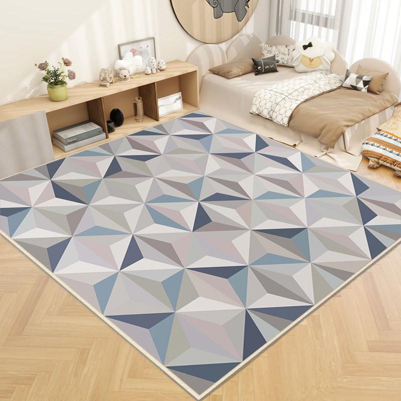 Living Room Carpet Simple Grey Floor Mat Coffee Table Sofa Bedroom Bedside Carpet Large Area