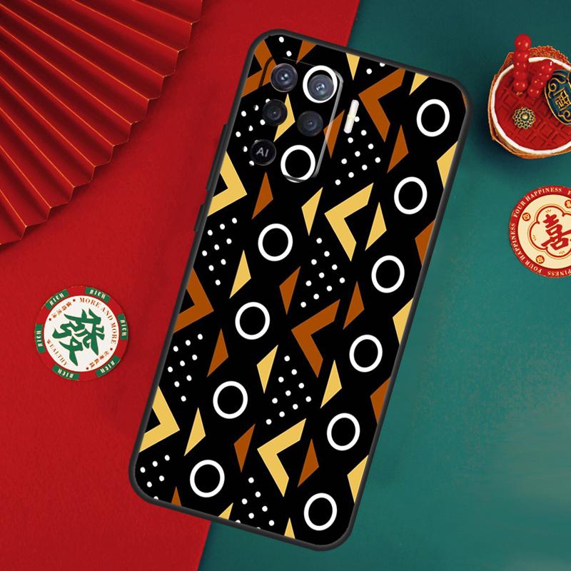 African Wax Fabric Case For Oppo A76 A16 A96 A17 A60 A40 A80 A98 A58 A78 A18 A38 A57 A74 A54 A94 A15 A5 A6 Pro