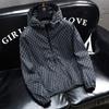 Men's 2025 Trendy Windproof Double-Layer Hooded Jacket with Letter Print