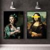 Set of Two Posters Mona Lisa Coffee