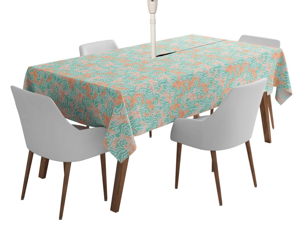 Vargottam Indoor Outdoor  Tablecloth  58x102 Inch  Rectangle  Tablecloth Waterproof Patio  Table  Cloths- Spring Summer  Table