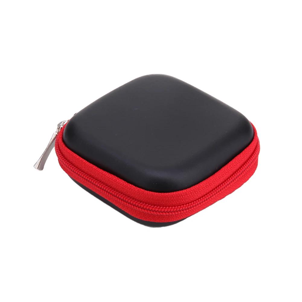 Earphones Case Carry Bag Portable Mini Zipper Headphone Bag Hard Aseismic Moisture Proof Headphone Bag Storage Box Headset Case
