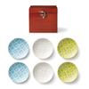 Dolce Duo Small Plate Set of 6 Soy Sauce Mino Made In Present (Small Plates, Dishes) (Wooden Box) - Ware, Japan, Gift, (SL-1659)