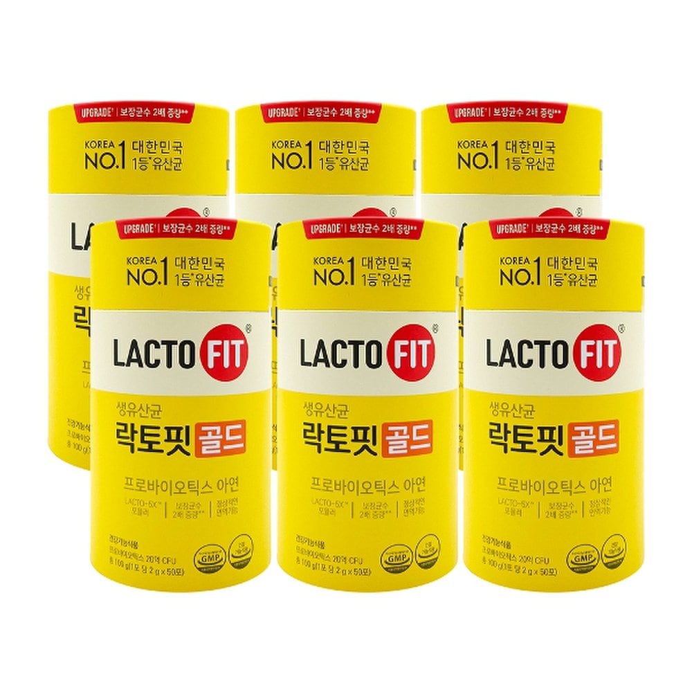 

Chong Kun Dang lactofit gold 2g x 50 packs x 6 boxes