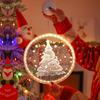 Battery-Operated LED Christmas Luminous Letter String Lights with Suction Cups