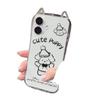 Three-dimensional Funny Cat Ear Airbag Anti-fall Case Personality for Apple 13promax Mobile Phone Protective Case New Style