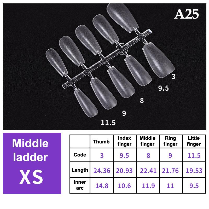 100Pcs/Box False Nails Transparent Press On Nails Coverage False Nails Tips Short Shaped Water Drop Full Sticker For Nails