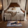 Winter Horse Door Mat Flannel Soft Kids Rug Fantasy Animal Print Kitchen Bedroom Floor Mat Anti Slip
