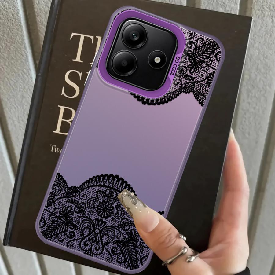 Back Phone Cover Case for Xiaomi Mi 12T Pro 13T 11 Lite Black Cool Lace
