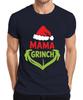 Mama Grinch Christmas Gift Hat Green Heart Family Funny Unisexs Tshirt